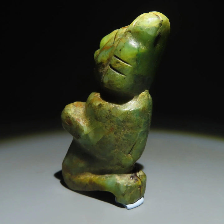 Mixtec Jade Anthropomorphic Figure - 13th to 14th Century CE | Exquisite Pre-Columbian Art