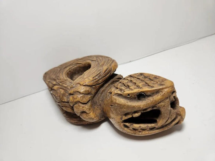 Toltec Flint Rattlesnake Statue - 3rd Century BCE to 12th Century CE | Rare Pre-Columbian Find