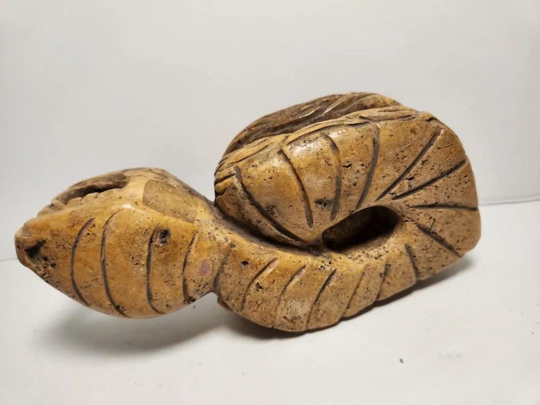 Toltec Flint Rattlesnake Statue - 3rd Century BCE to 12th Century CE | Rare Pre-Columbian Find