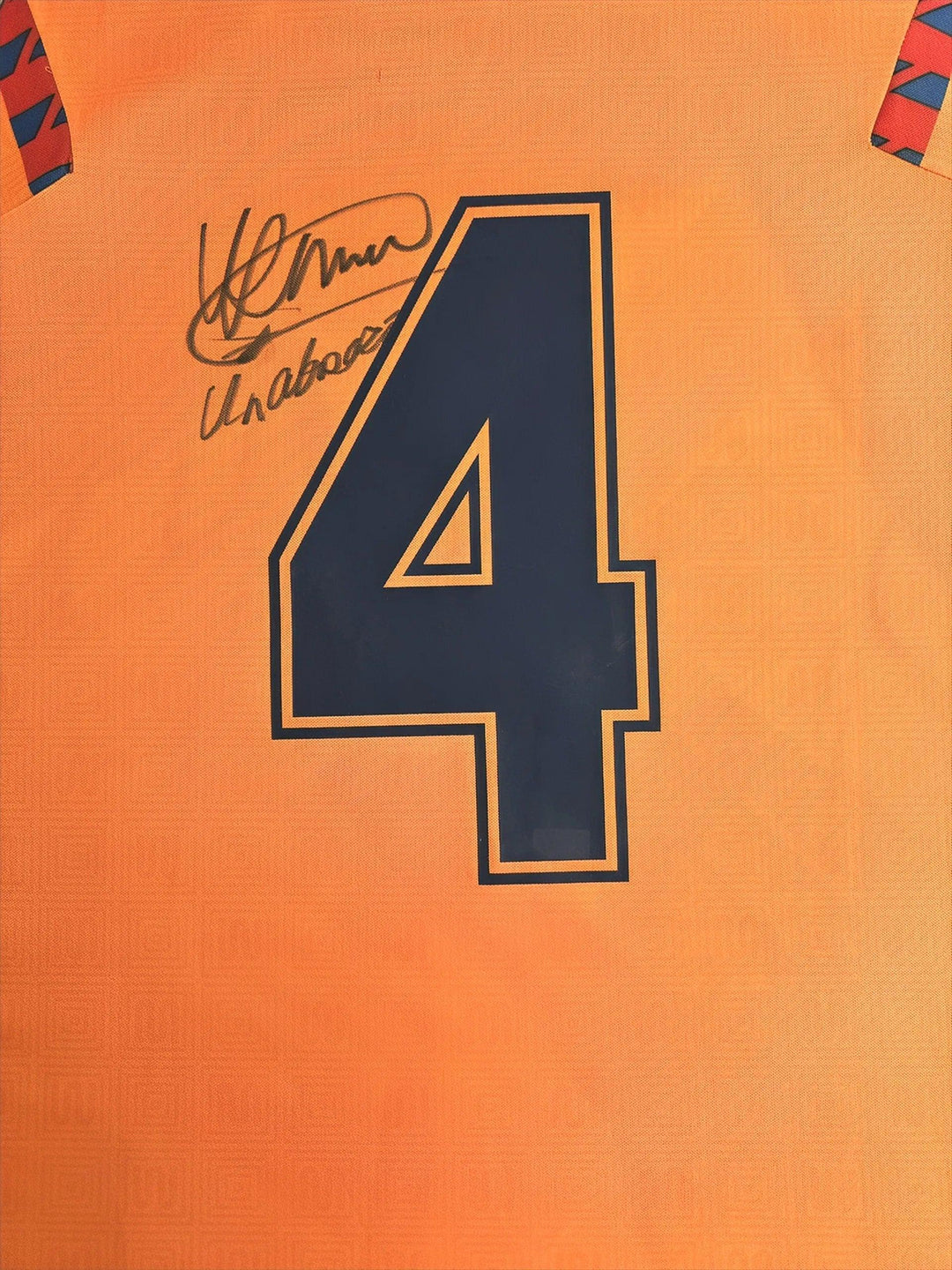 Ronald Koeman 4 Barcelona 1991-1992 Away - Signed Soccer Shirt | UEFA Europa Cup I