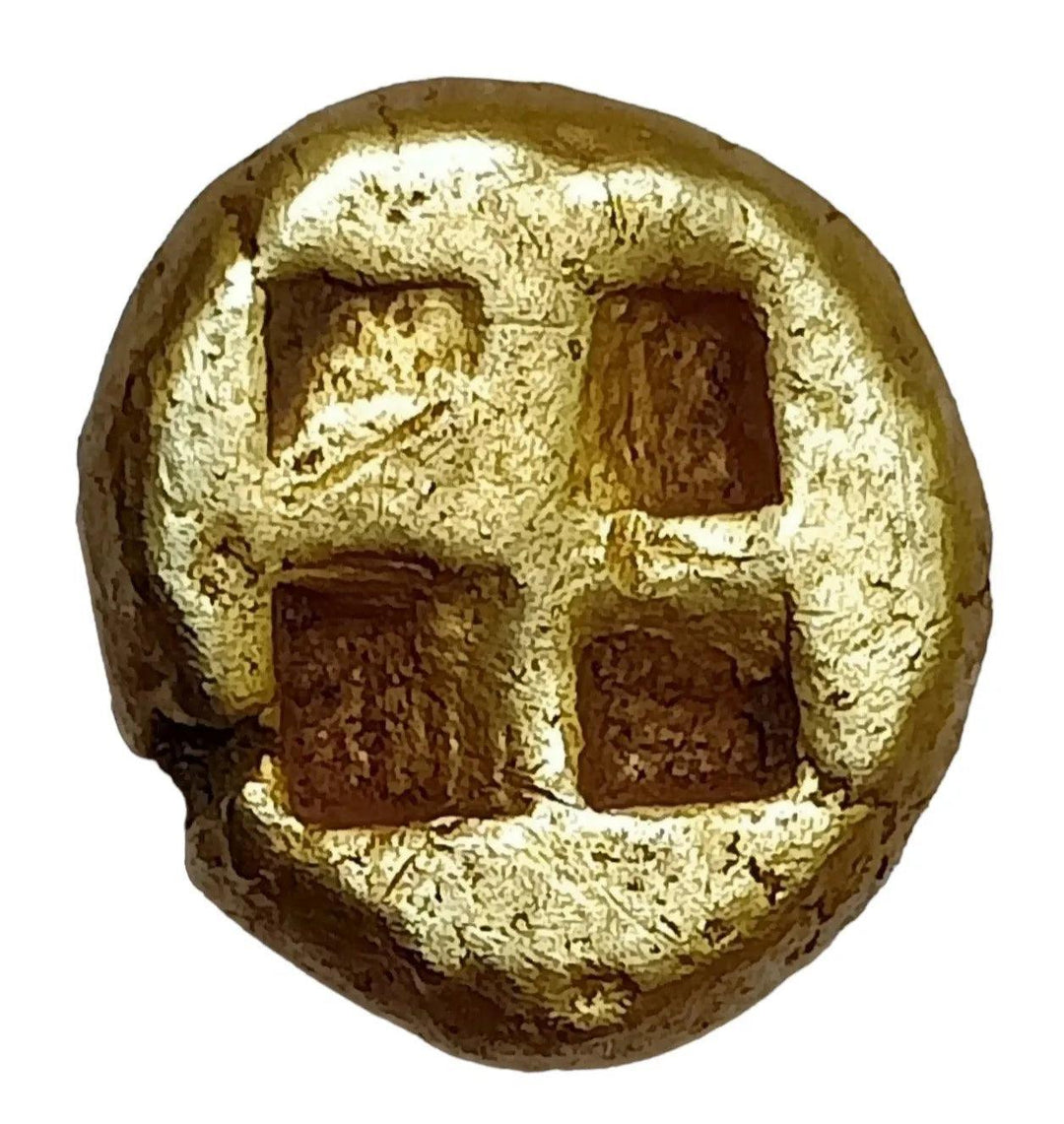 Ancient Greek Mysia Kyzikos Golden EL Hekte - 500 BC to 460 BC | Extremely Rare