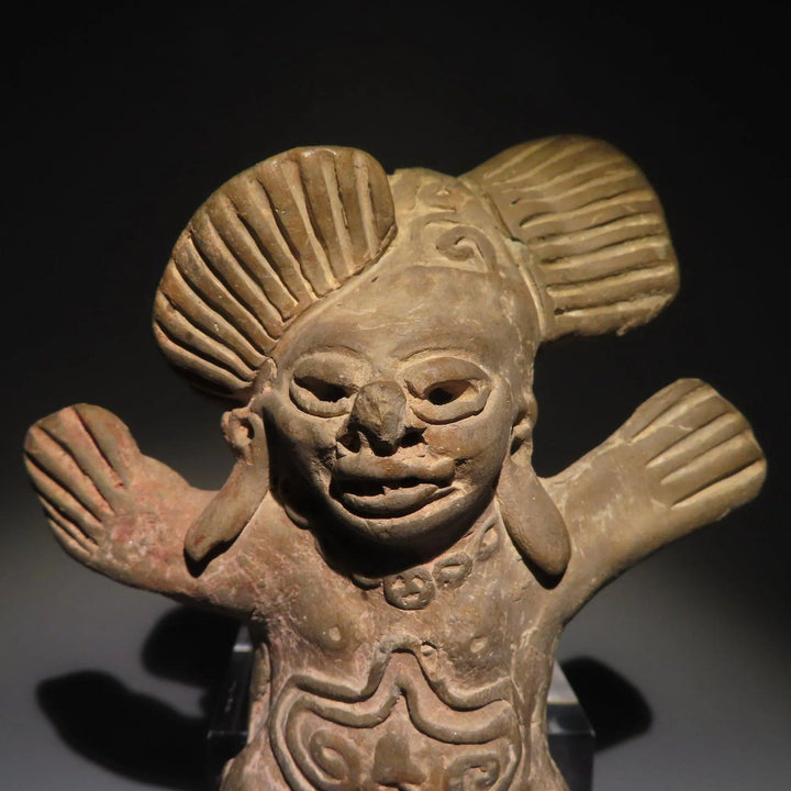 Teotihuacan Terracotta Whistle Figure - 4th to 8th Century CE | Very Rare and Published