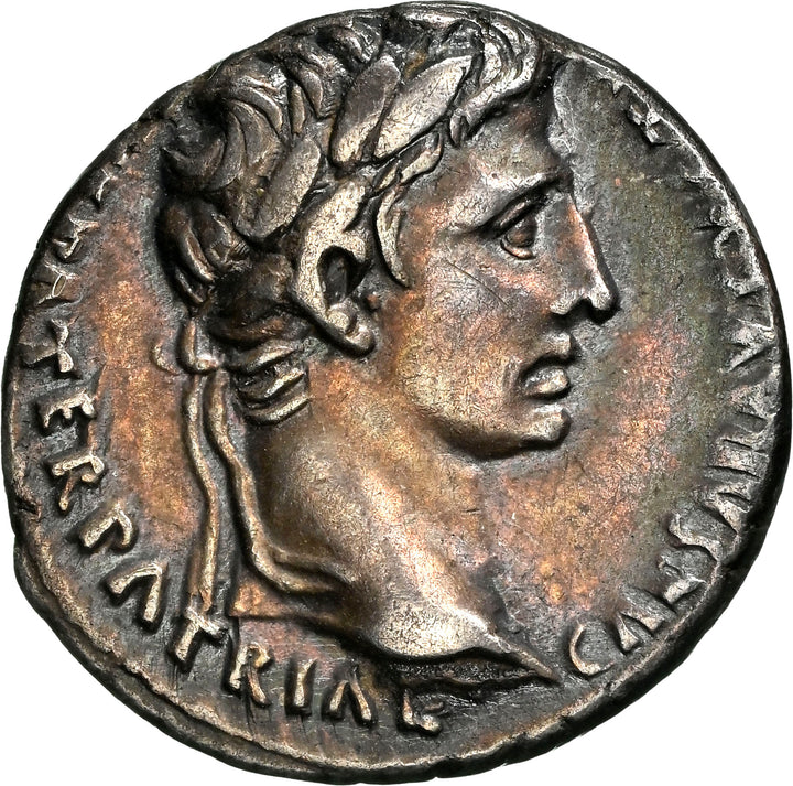 Roman Silver Denarius Lugdunum - 27 BCE to 14 CE | Emperor Caesar Augustus