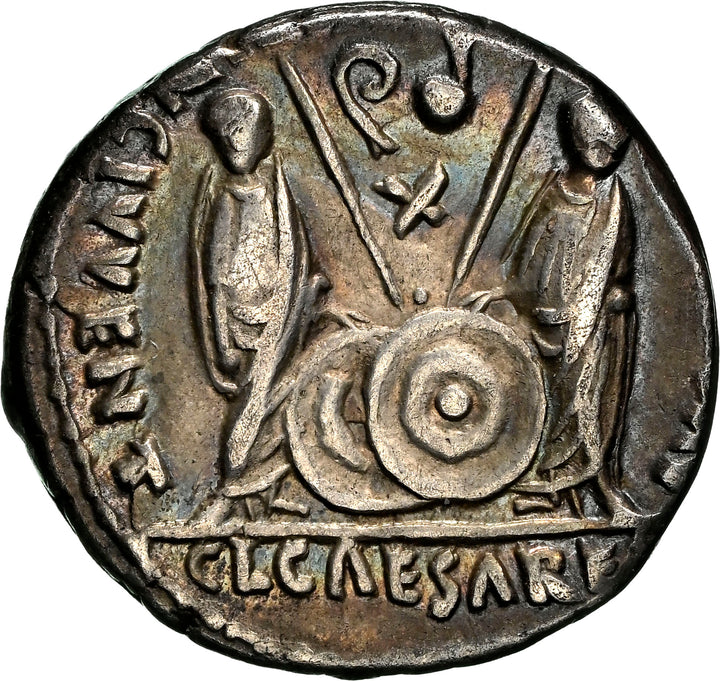 Roman Silver Denarius Lugdunum - 27 BCE to 14 CE | Emperor Caesar Augustus