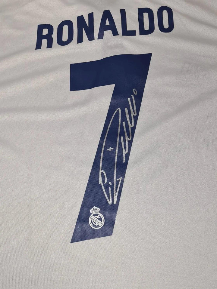 Cristiano Ronaldo 7 Real Madrid 2016-2017 Quadruple - CR7 Signed Soccer Shirt