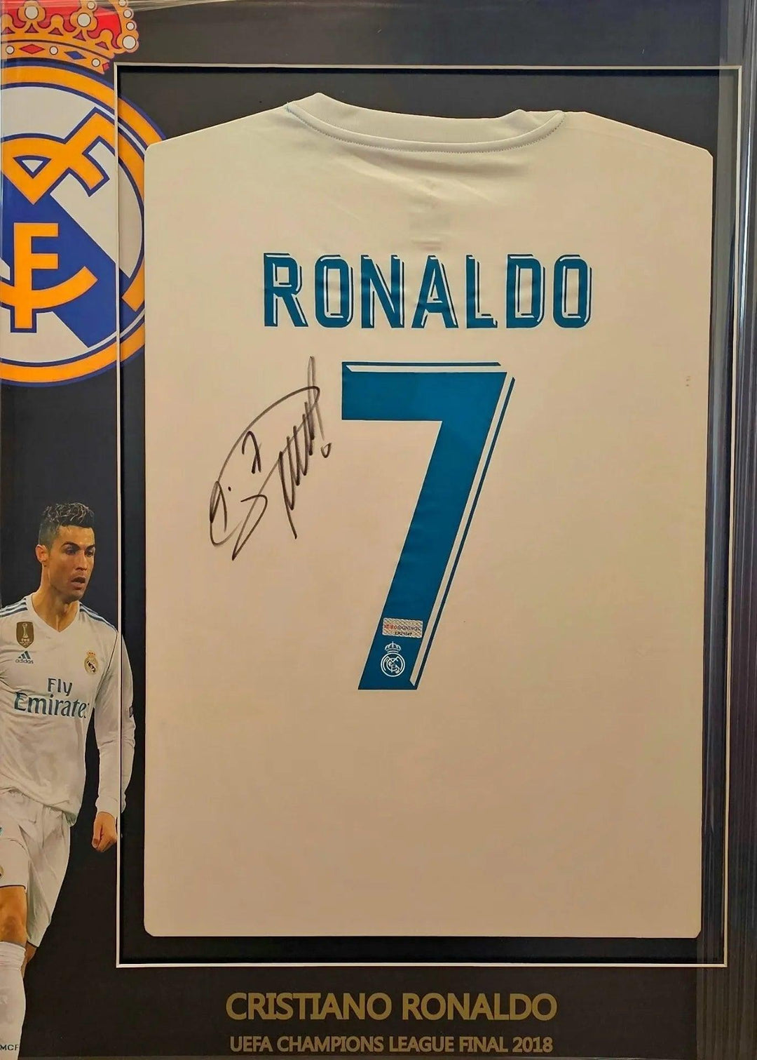 Cristiano Ronaldo 7 Real Madrid 2017-2018 Home Signed Soccer Shirt | Champions League