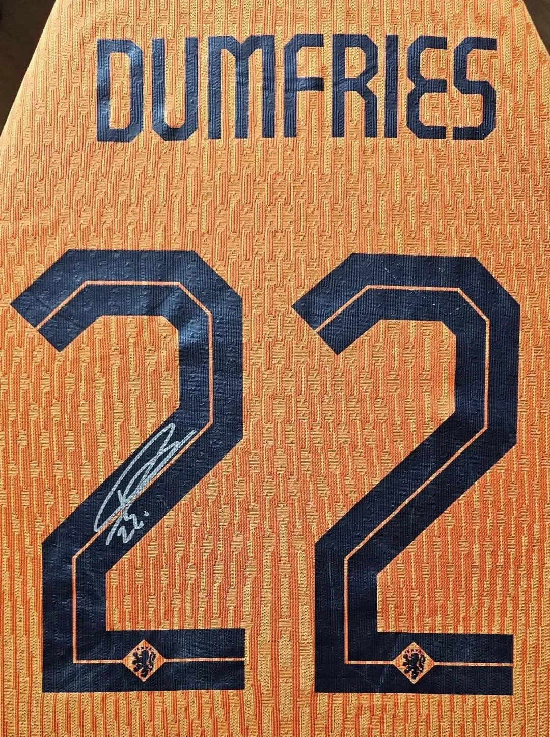 Denzel Dumfries Signed Matchworn Holland Shirt | Euro Cup 2024 Semi-Final