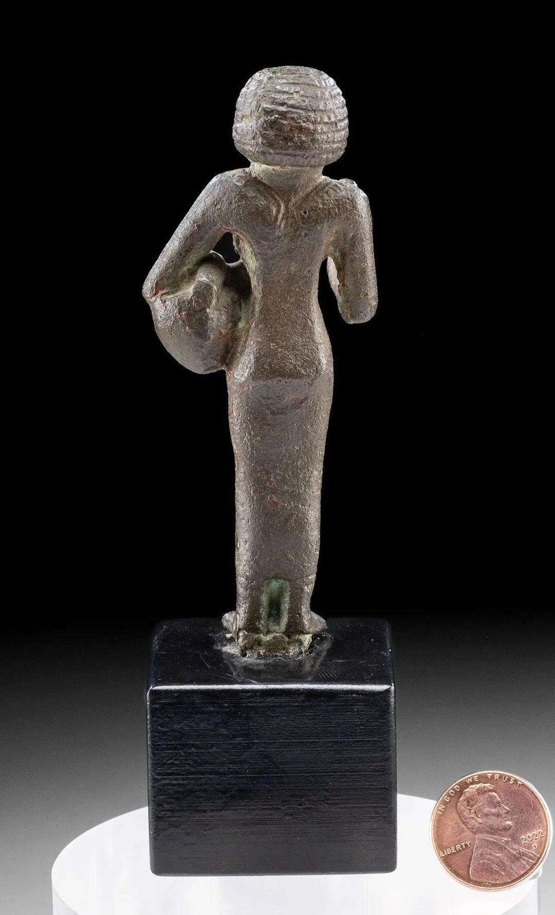 Ancient Egyptian Bronze Figure - Priestess of Bastet | 22nd Dynasty & Royal Athena Galleries