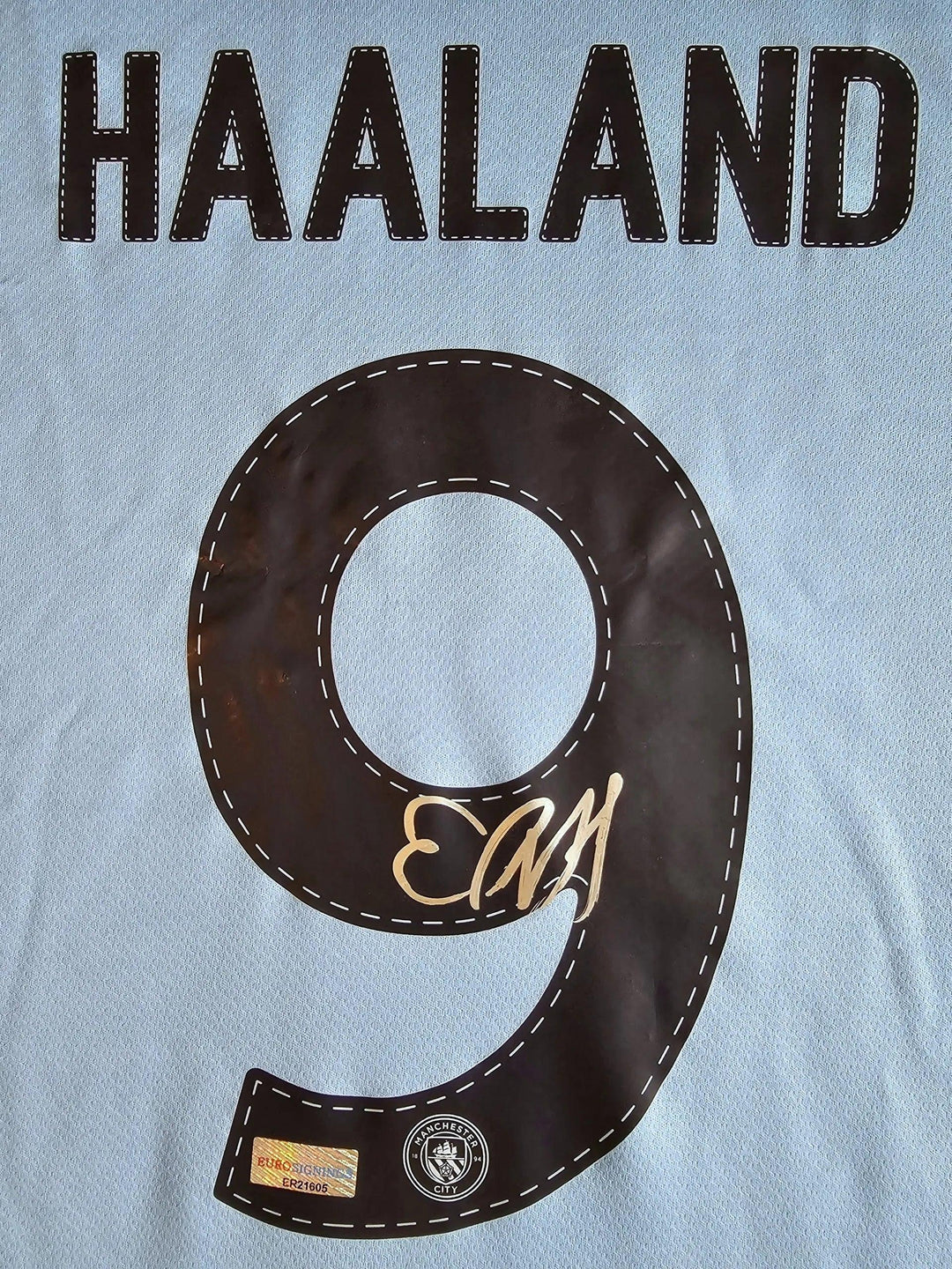 Erling Braut Haaland 9 Manchester City 2022-2023 Home - Signed Soccer Shirt | Champions League Edition