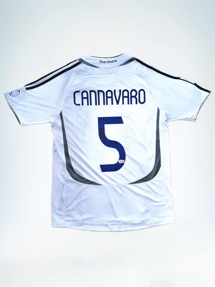 Fabio Cannavaro 5 Real Madrid 2006-2007 Home - Signed Soccer Shirt | Defensive Maestro