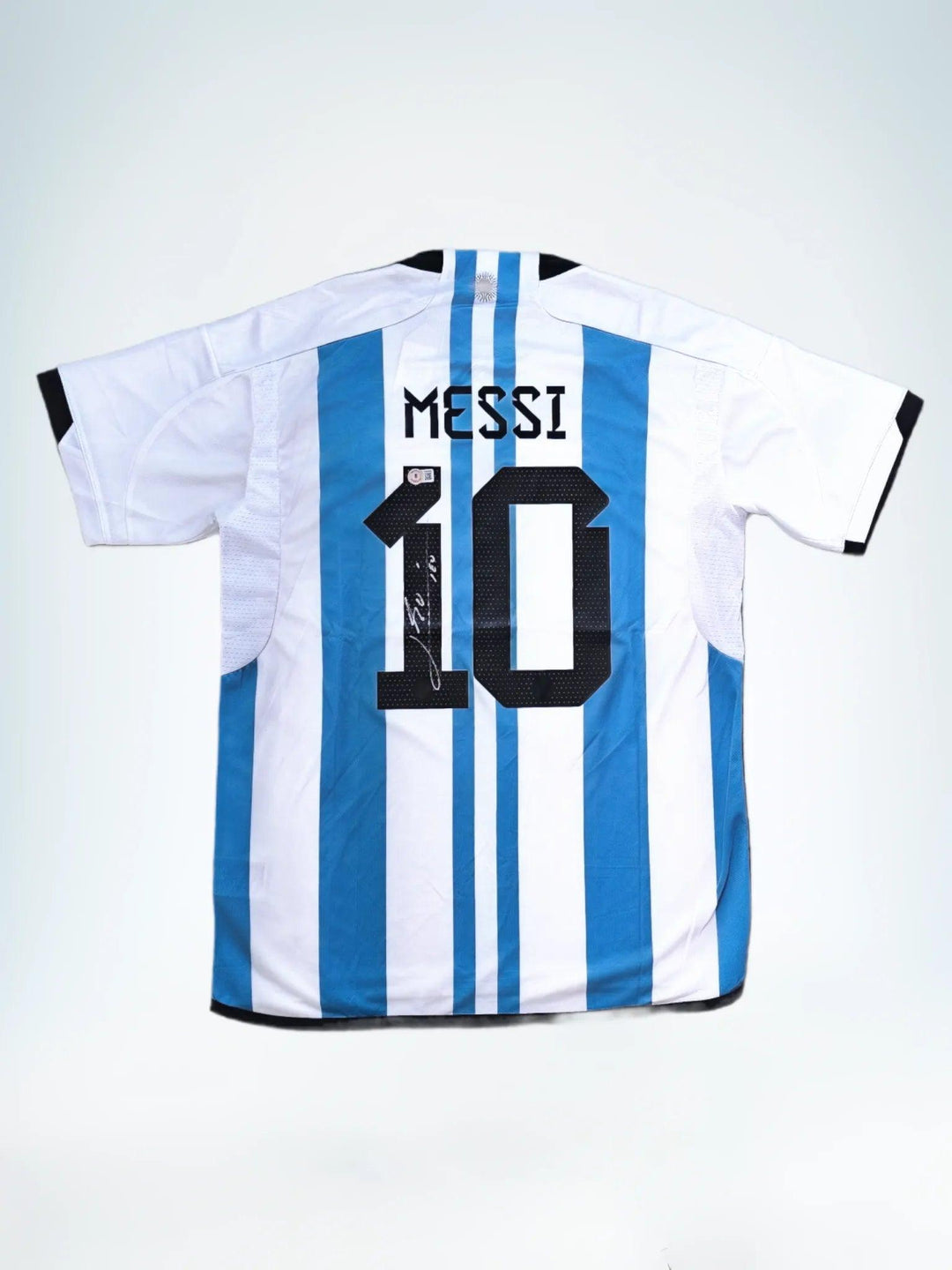 Messi 10 Argentina 2022 World Cup Jersey - Signed & Authenticated | World Champion