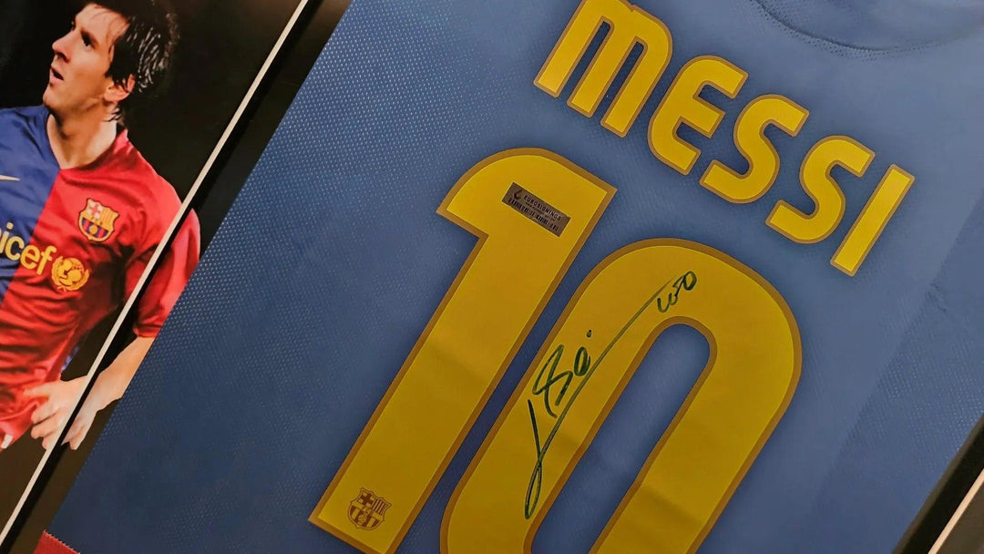 Lionel Messi 10 Barcelona 2008-2009 Home - Signed Soccer Shirt | UEFA Champions League Triumph