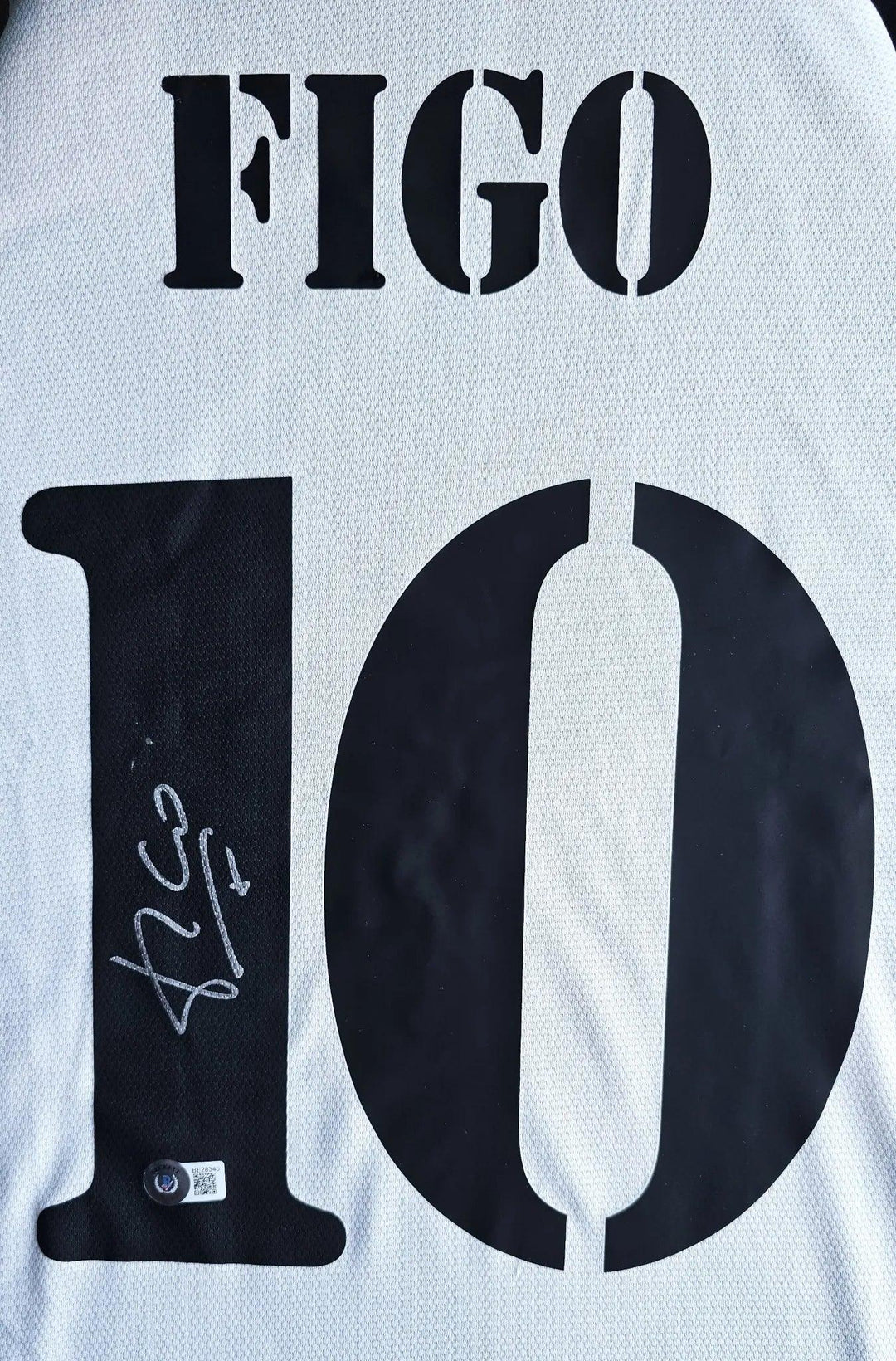 Luis Figo 10 Real Madrid 2001-2002 Home - Signed Soccer Shirt | European Champion Glory