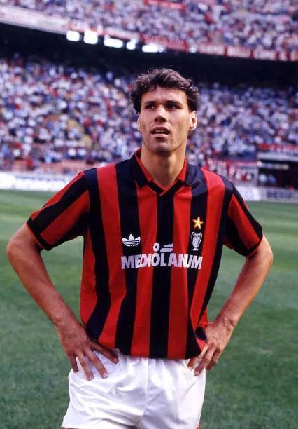 Marco van Basten 9 AC Milan 1990-1991 - Rare Match-Worn Shirt | Christie's COA