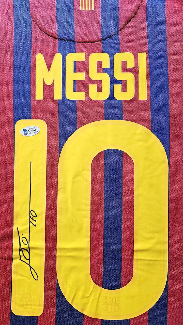 Lionel Messi 10 FC Barcelona 2011-2012 - Signed Soccer Jersey | Historic 91-Goal Record