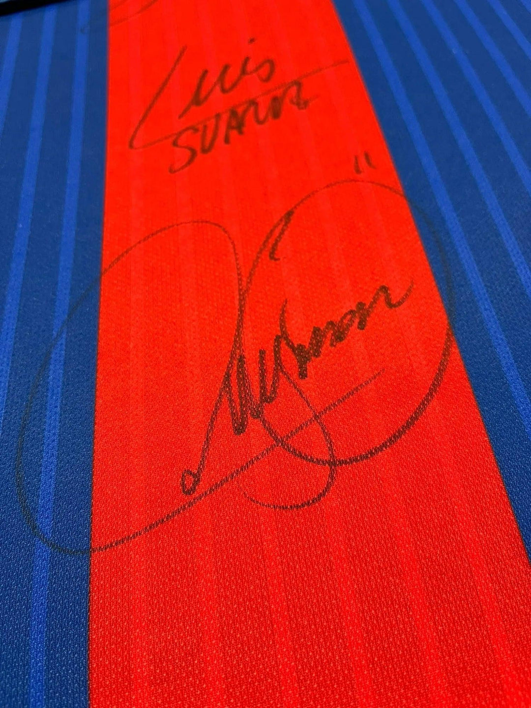 Messi Suarez Neymar MSN Barcelona 2016-2017 - Signed Soccer Shirt | Firma Stella