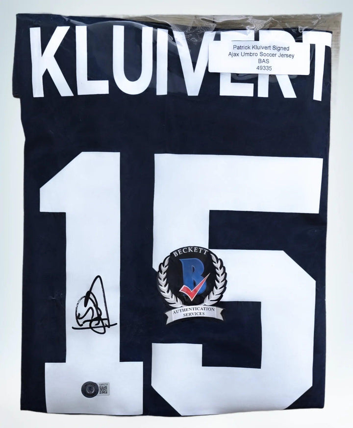 Patrick Kluivert 15 Ajax 1994-1995 Away - Signed Soccer Shirt | Undefeated Champions