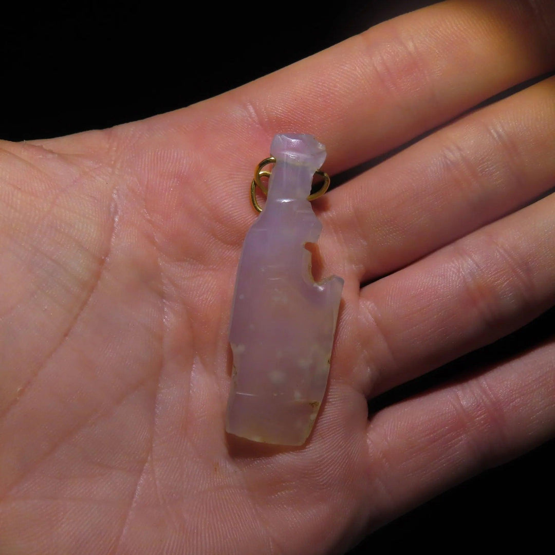 Ancient Egyptian Blue Chalcedony Amulet of Nephthys - 7th to 4th Century BCE | Antonovich Collection