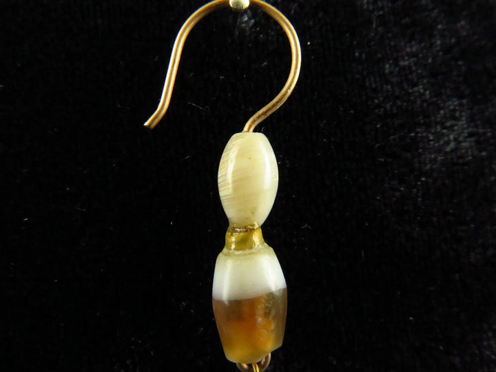 Bactrian Gold Earring - 2nd to 4th Century CE | Elegant Crystal Embellishment