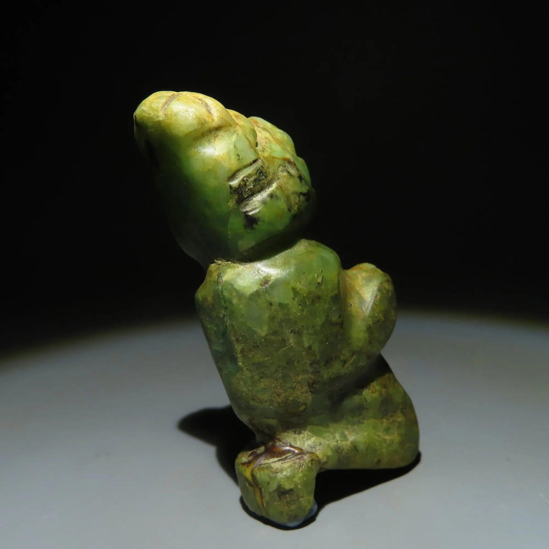 Mixtec Jade Anthropomorphic Figure - 13th to 14th Century CE | Exquisite Pre-Columbian Art