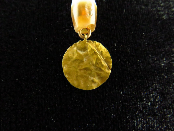 Bactrian Gold Earring - 2nd to 4th Century CE | Elegant Crystal Embellishment