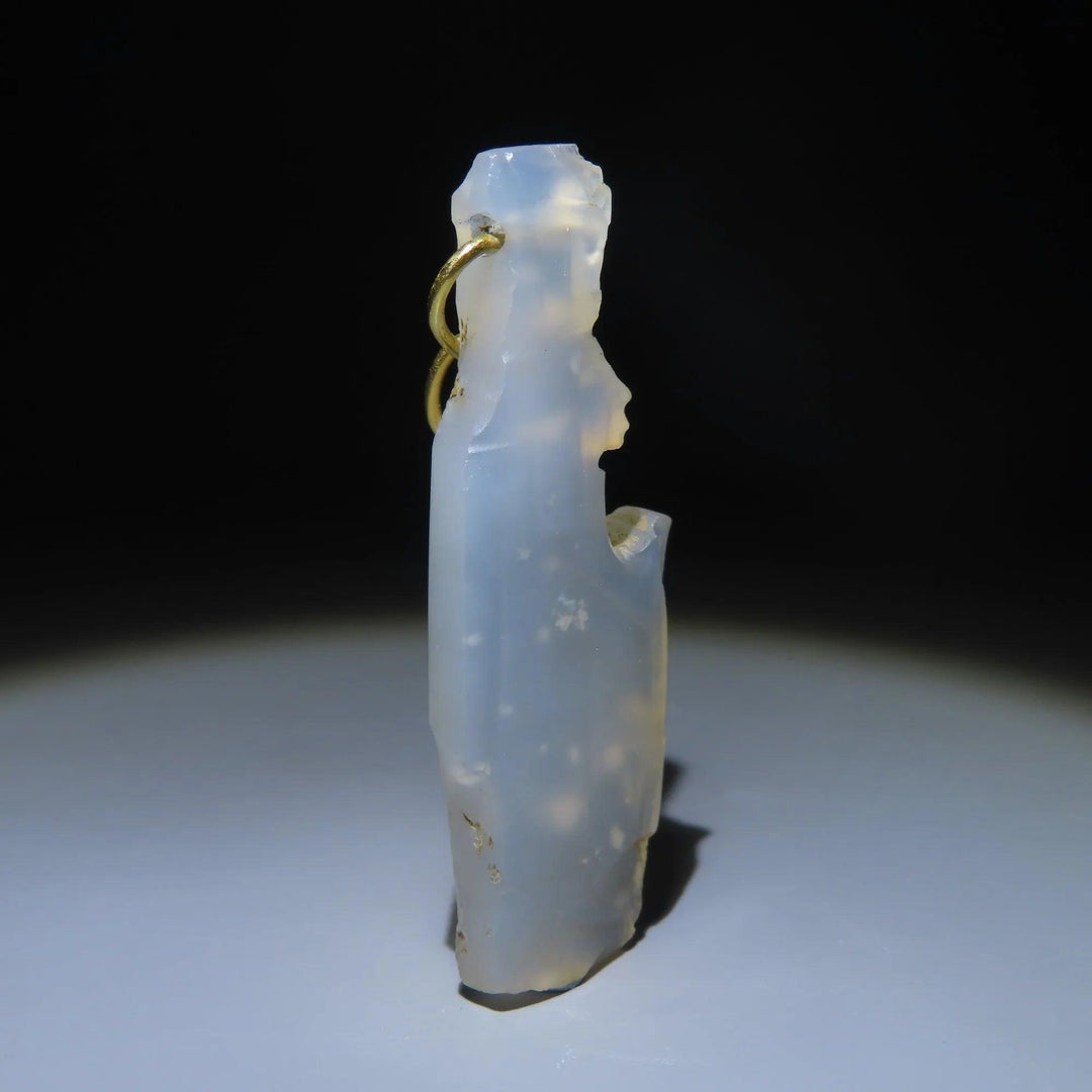 Ancient Egyptian Blue Chalcedony Amulet of Nephthys - 7th to 4th Century BCE | Antonovich Collection