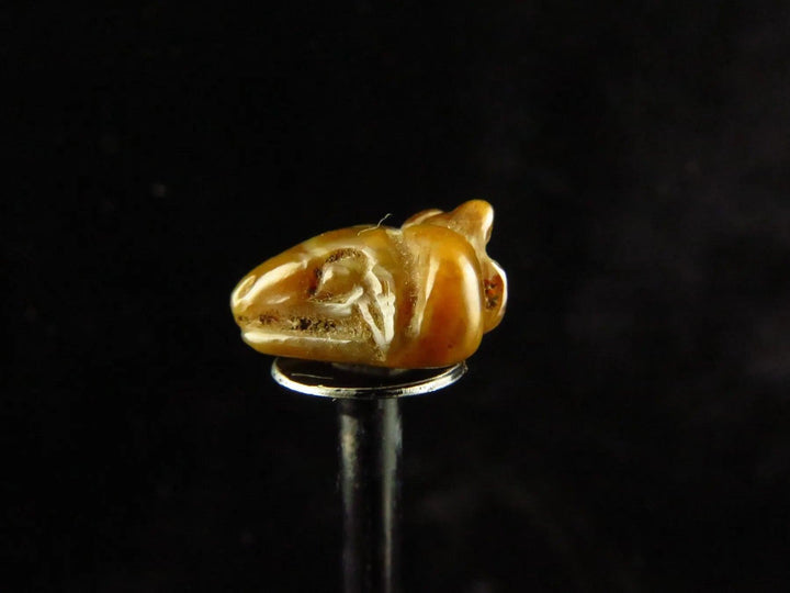 Ancient Egyptian Crystal Khnum Amulet - New Kingdom | Divine Ram's Head Symbol