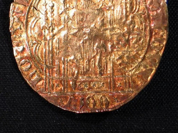 Netherlands Golden Shield - 1349-1389 CE | Rare Medieval Clinckaert Willem V