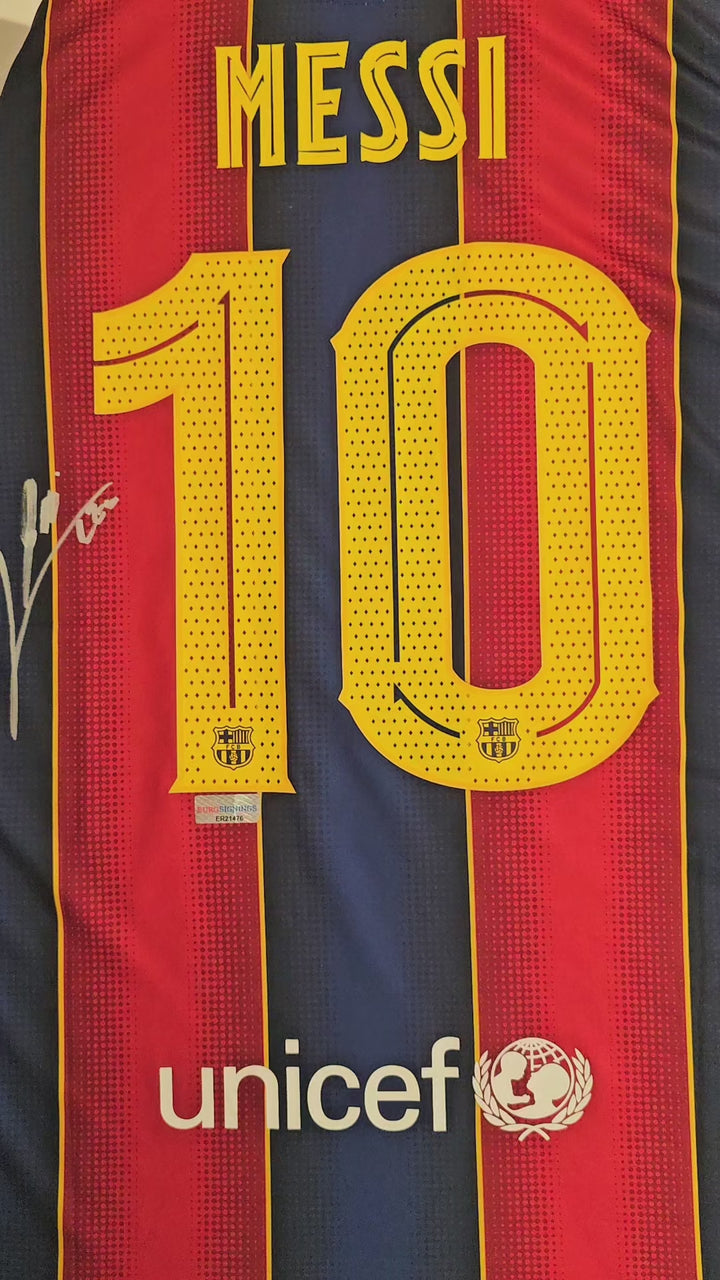 Lionel Messi 10 Barcelona 2020-2021 Home - Signed Soccer Shirt | Final Barça Season