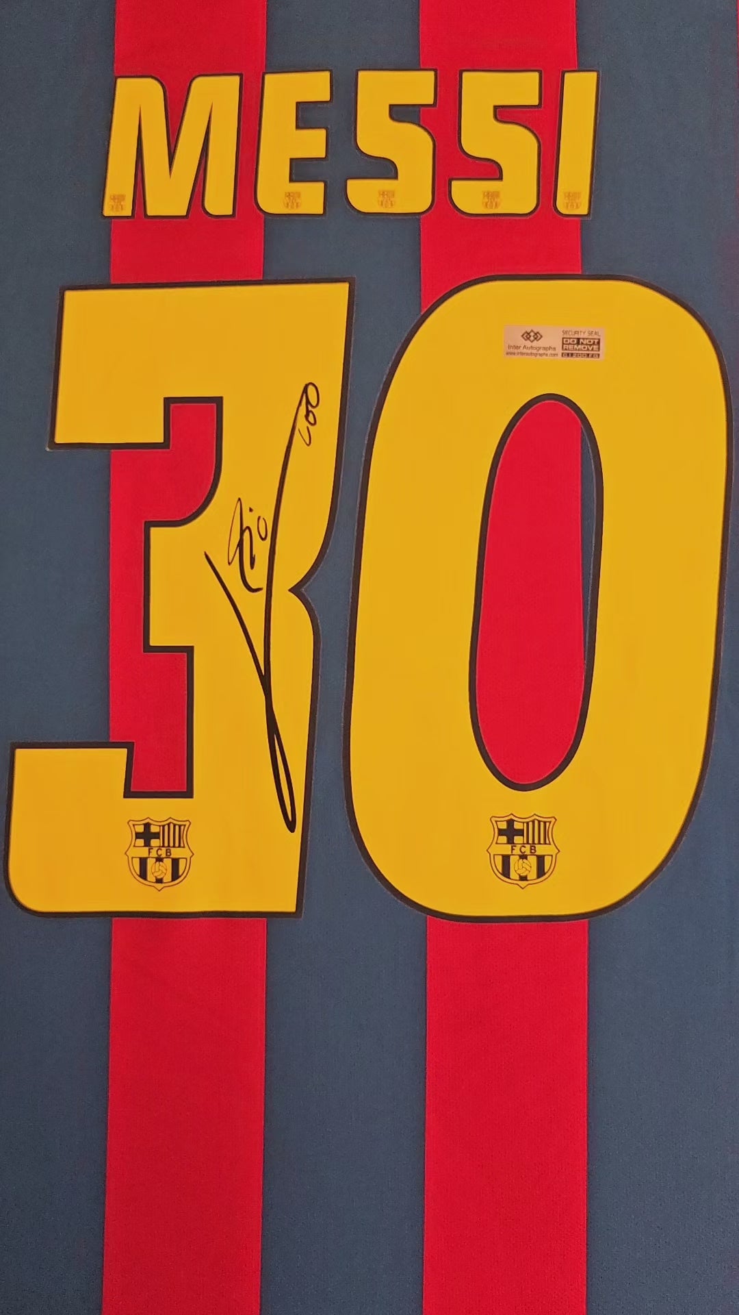 Lionel Messi 30 Barcelona 2005-2006 Home - Signed Soccer Shirt | Birth of a Legend